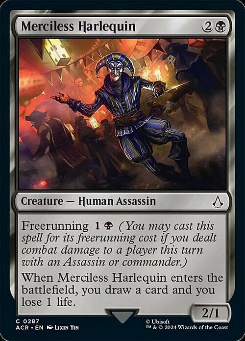 Merciless Harlequin Card Front