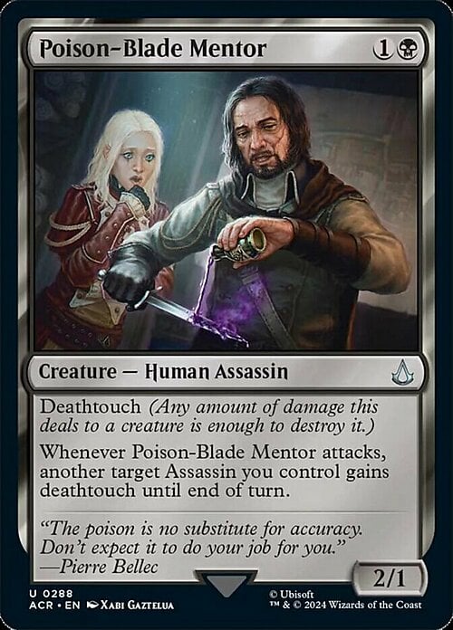 Poison-Blade Mentor Card Front