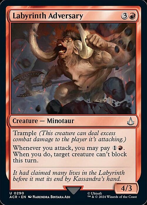 Labyrinth Adversary Card Front