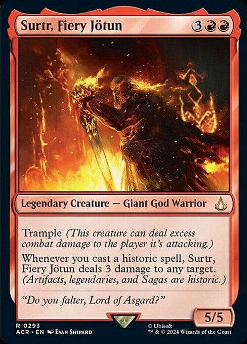 Surtr, Fiery Jötum Card Front