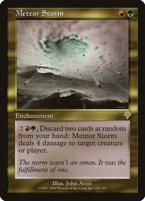 Tempesta di Meteoriti Card Front