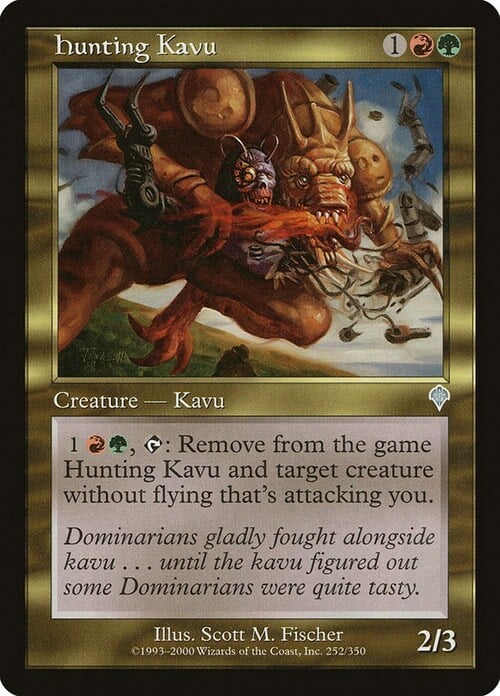 Kavu in Caccia Card Front