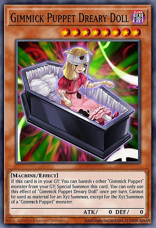 Gimmick Puppet Dreary Doll Card Front