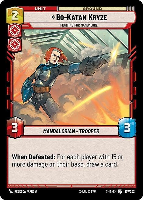 Bo-Katan Kryze, LOTTA PER MANDALORE Card Front