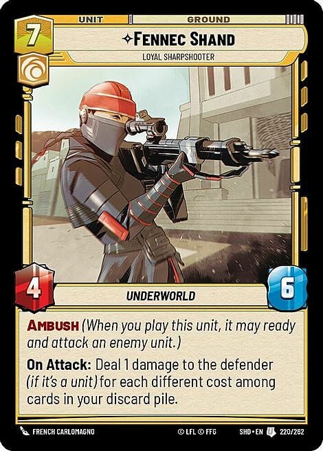 Fennec Shand - Loyal Sharpshooter Card Front