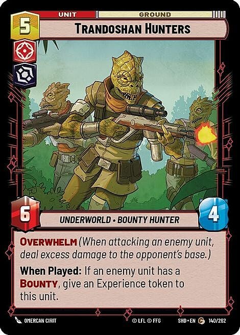 Trandoshan Hunters Card Front