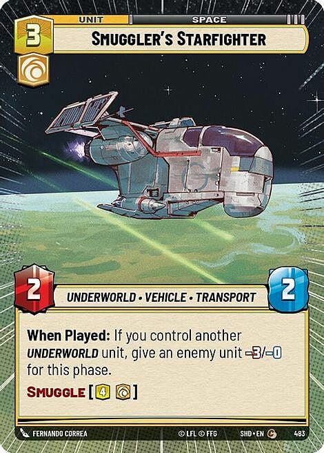 Smuggler's Starfighter Card Front