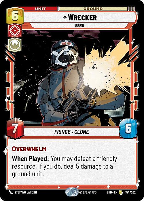 Wrecker, Boom! Card Front