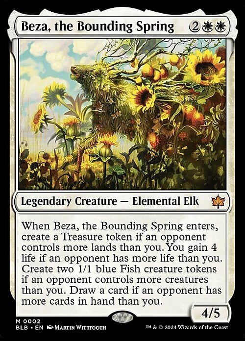 Beza, the Bounding Spring Card Front