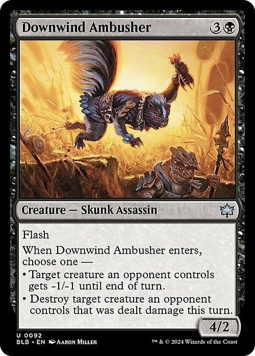 Downwind Ambusher Card Front