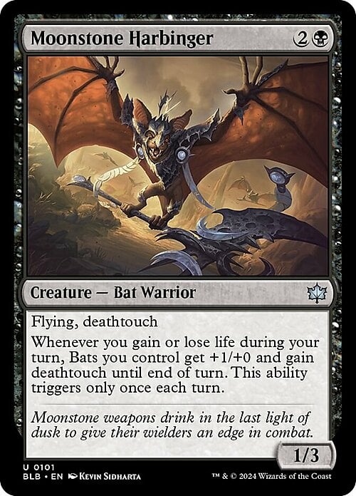 Moonstone Harbinger Card Front