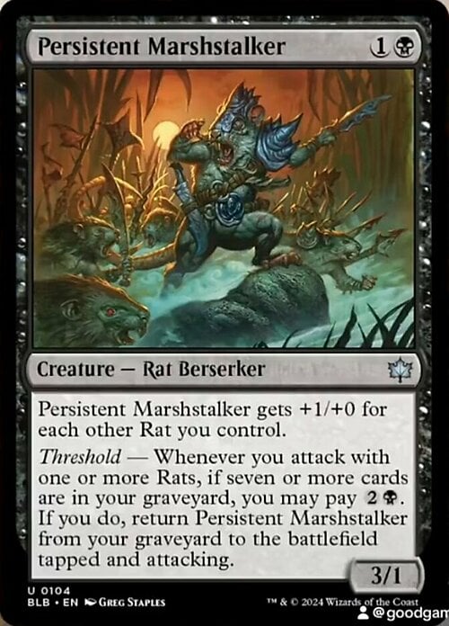 Persistent Marshstalker Card Front