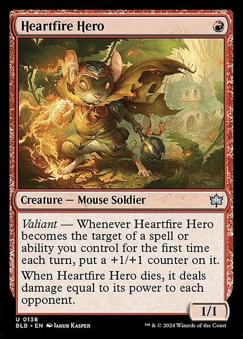 Heartfire Hero Card Front