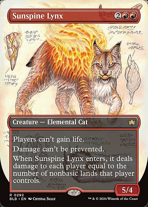 Sunspine Lynx Card Front