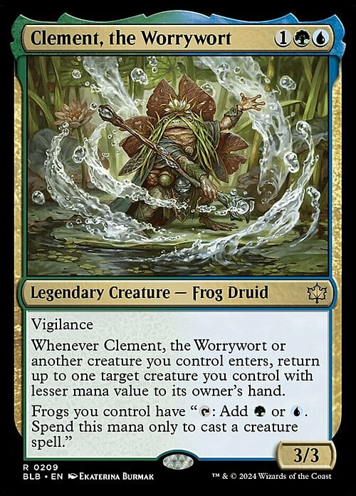 Clement, the Worrywort Card Front