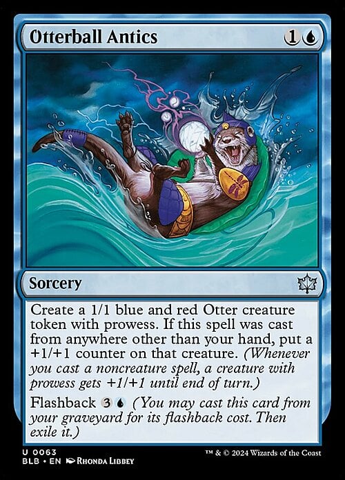 Otterball Antics Card Front