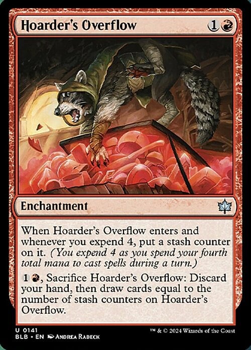 Hoarder's Overflow Card Front