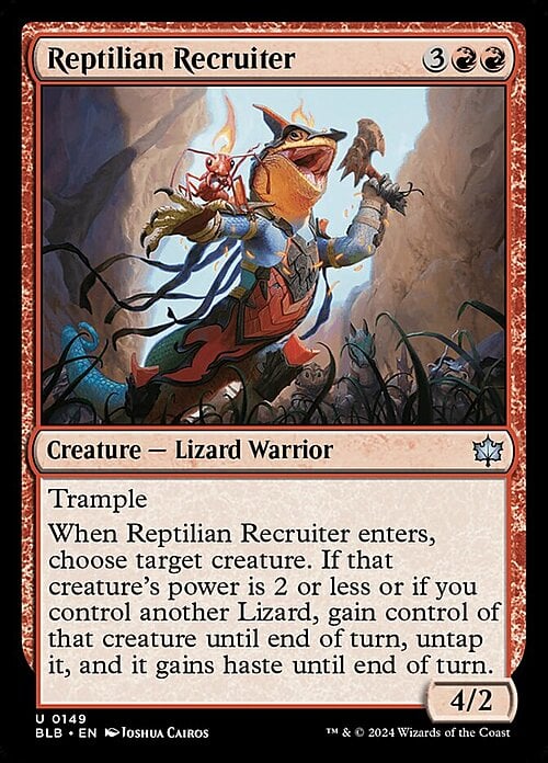 Reptilian Recruiter Card Front