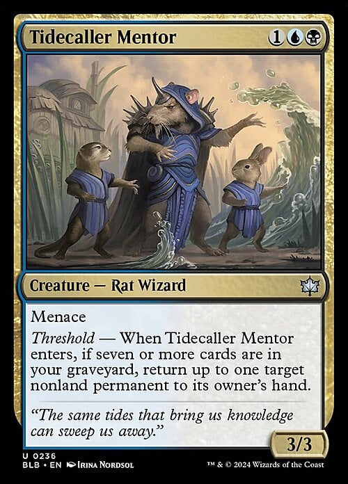 Tidecaller Mentor Card Front