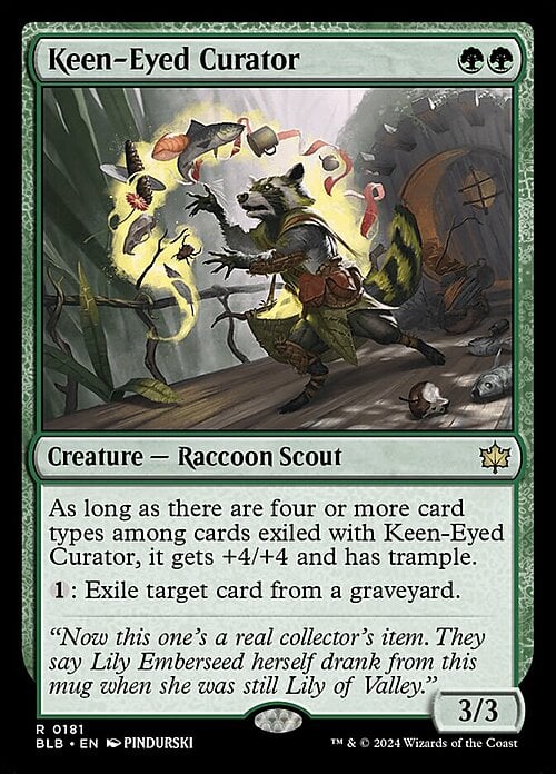 Keen-Eyed Curator Card Front