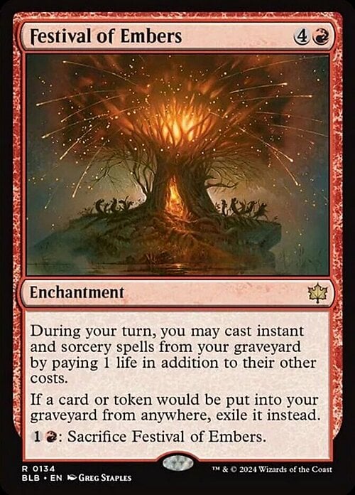 Festival of Embers Card Front