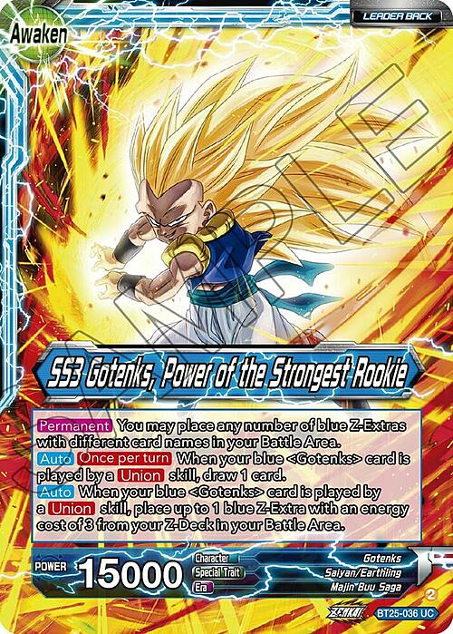 Gotenks // SS3 Gotenks, Power of the Strongest Rookie Frente