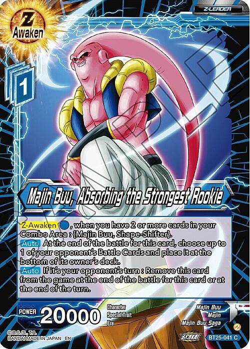 Majin Buu, Absorbing the Strongest Rookie Frente