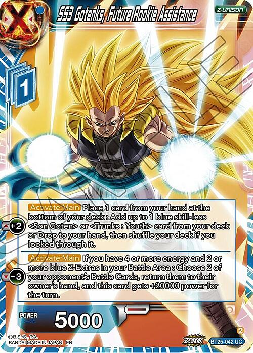 SS3 Gotenks, Future Rookie Assistance Card Front