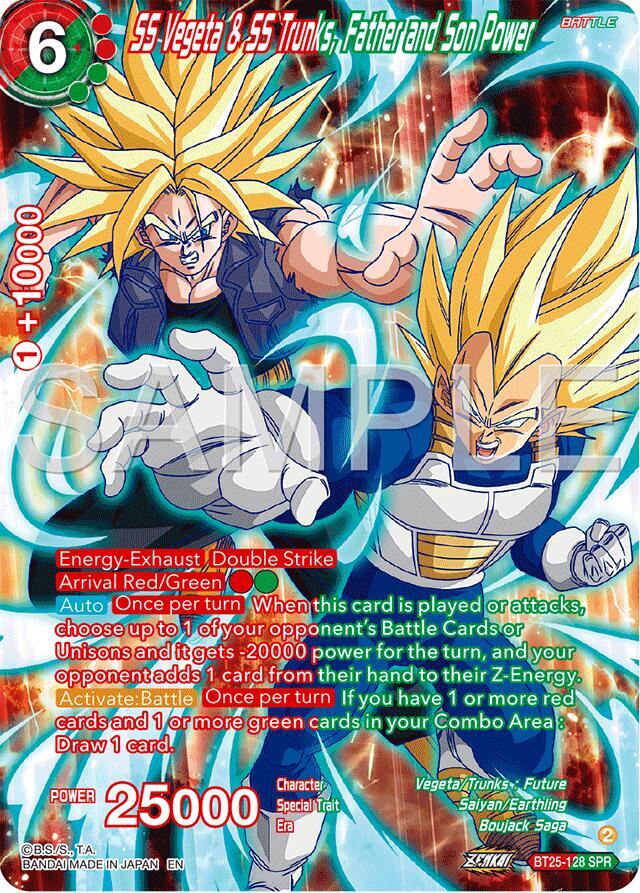 SS Vegeta & SS Trunks, Father and Son Power Legends of the Dragon Balls ...