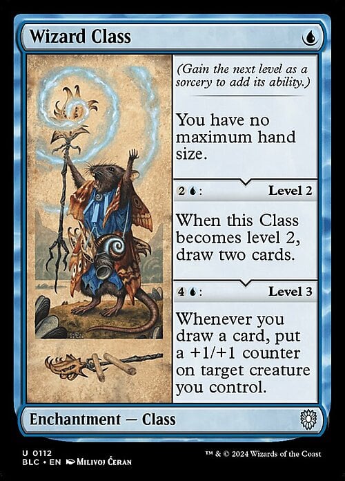 Wizard Class Card Front