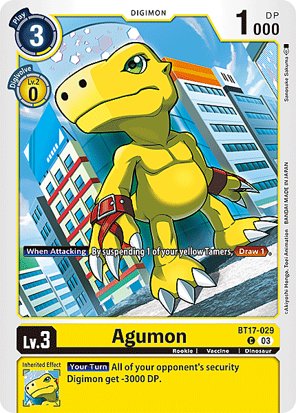 Agumon Card Front