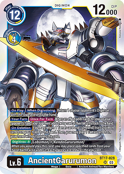 AncientGarurumon Card Front