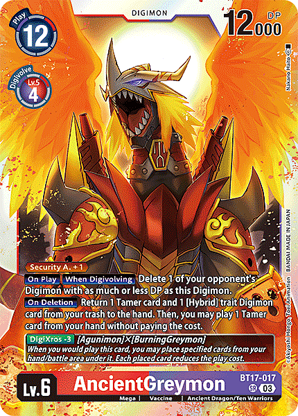 AncientGreymon Card Front