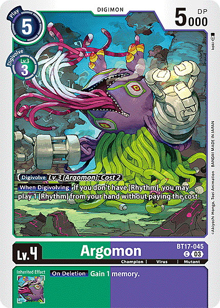 Argomon Card Front