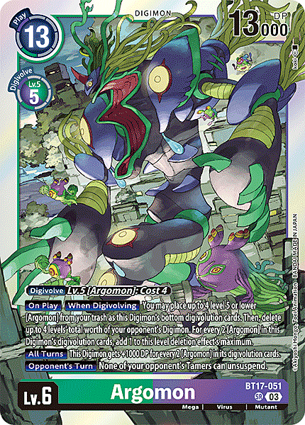 Argomon Card Front