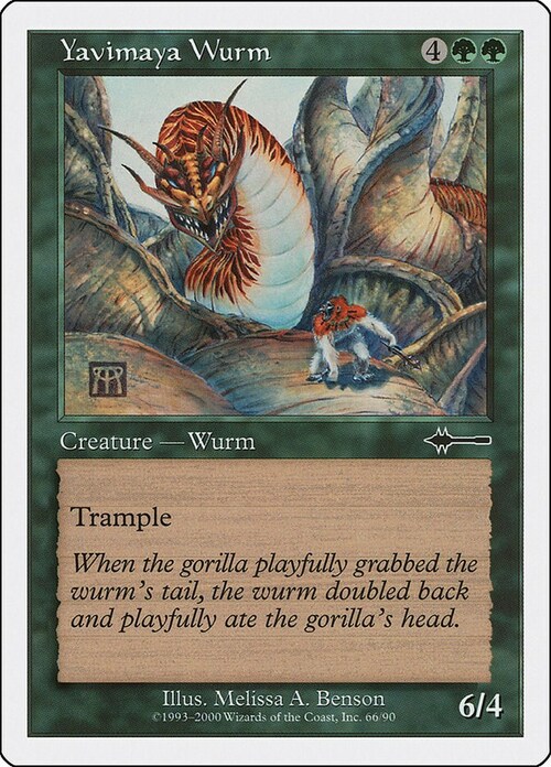 Wurm di Yavimaya Card Front