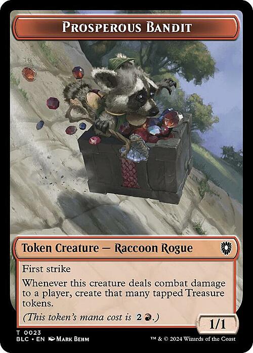 Treasure // Prosperous Bandit Card Front