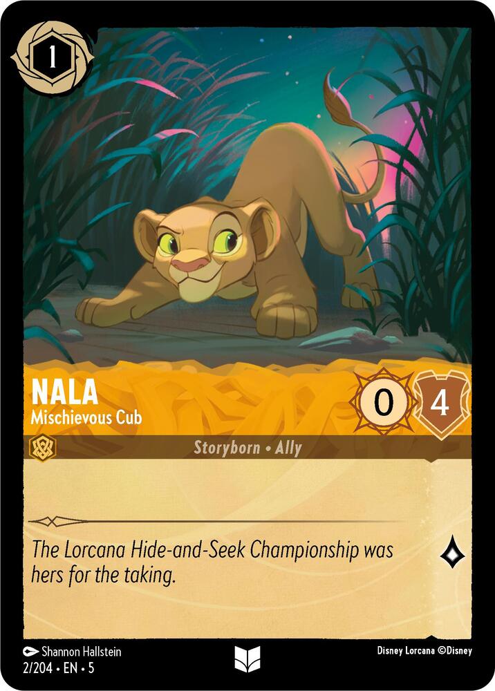 Nala - Mischievous Cub Shimmering Skies | Lorcana | CardTrader