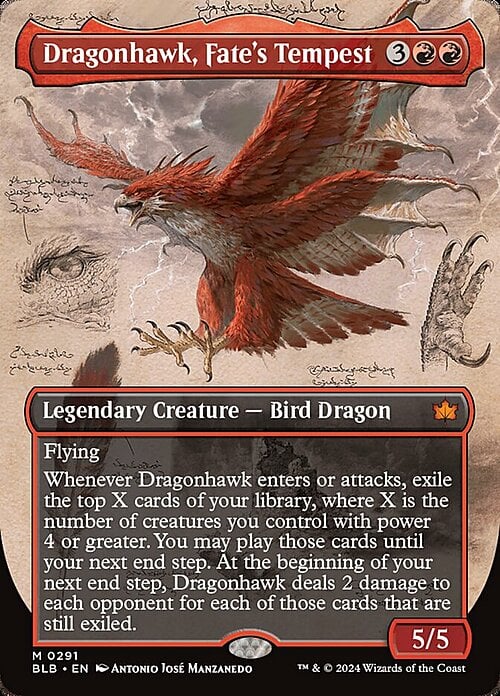 Dragofalco, Tempesta del Fato Card Front