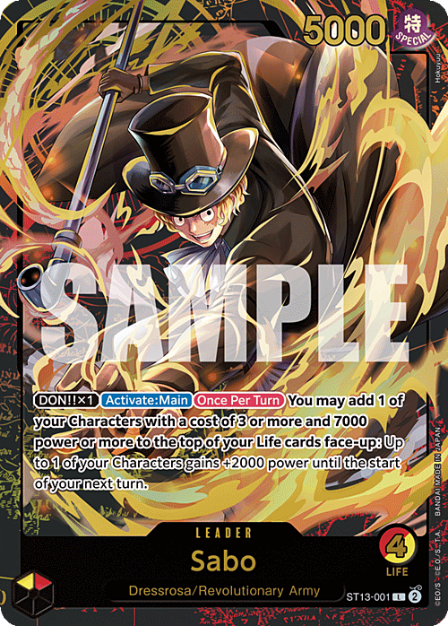 Sabo Card Front