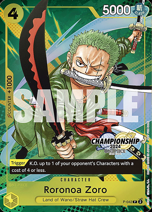 Zoro Card Front