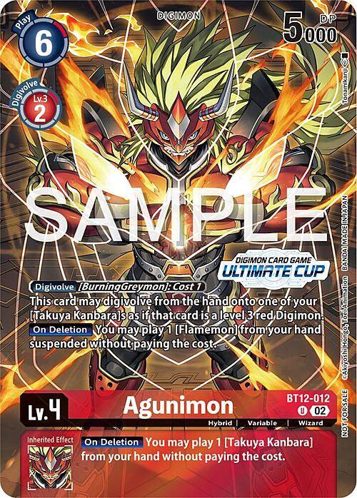 Agunimon Card Front