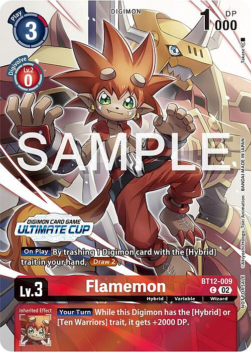 Flamemon Card Front