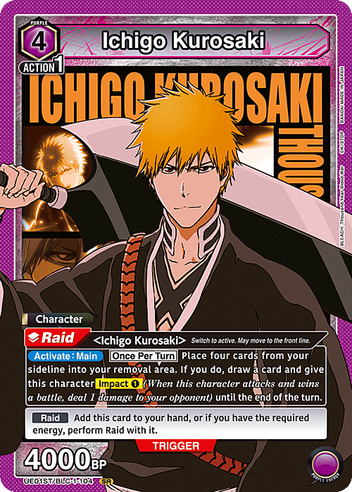 Ichigo Kurosaki Card Front