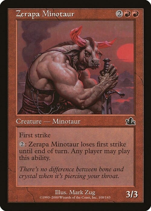 Minotauro di Zerapa Card Front