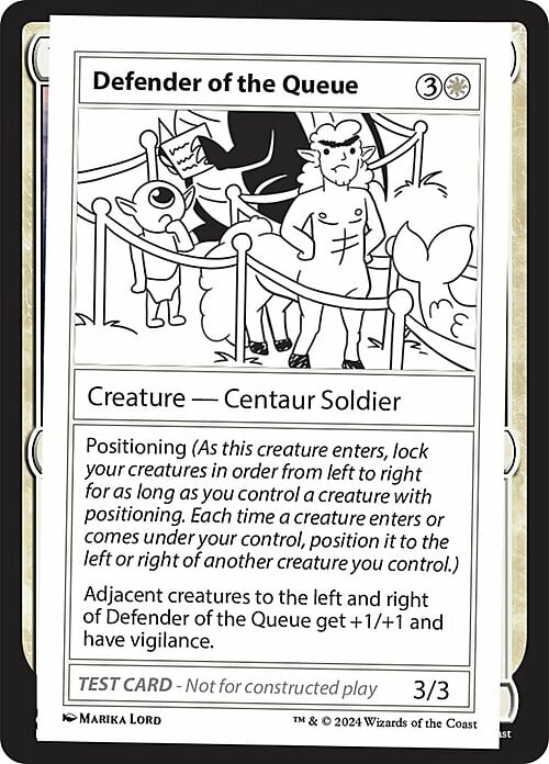 Defender of the Queue Card Front