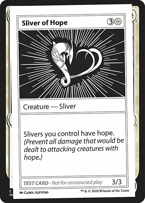 Sliver of Hope Card Front