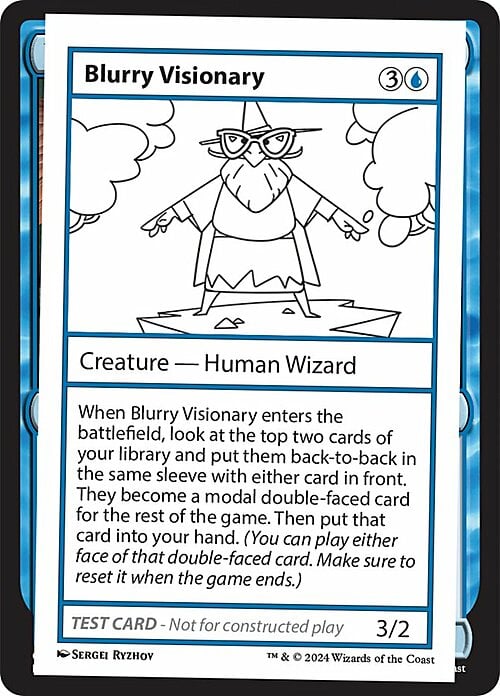 Blurry Visionary Card Front