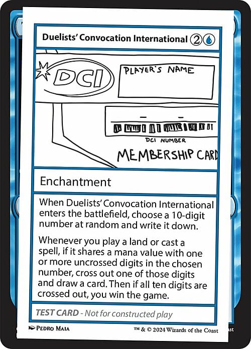 Duelists' Convocation International Card Front