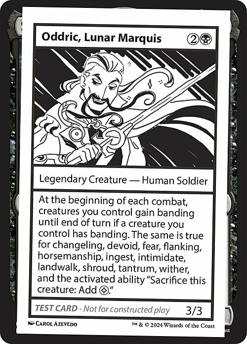 Oddric, Lunar Marquis Card Front